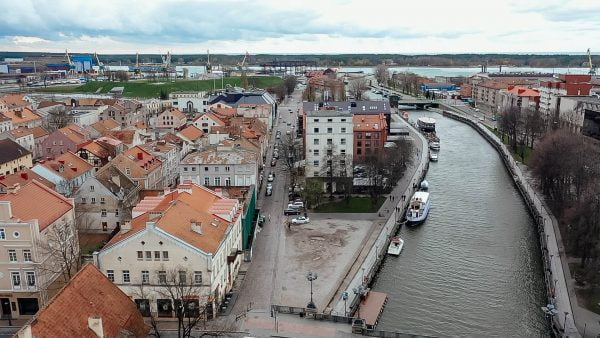 Litewskie miasto przy morzu